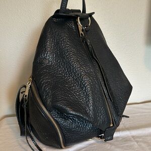 Black Leather Rebecca Minkoff Julian Backpack